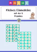 Vorschau - Fördermaterial/Inklusion - Domino Einmaleins mit 8 - Deckblatt