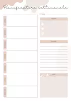 anteprima - Materiale di supporto/inclusione - Pianificatore settimanale - Pagina di copertina