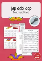 Vorschau - Arbeitsblätter - Jap dabi dap - Mutmachlied und Stimmbildungsgeschichte - Deckblatt