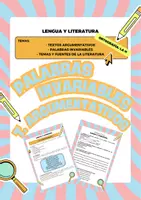 Vista previa - Unidades / Secuencias / Situaciones de Aprendizaje - 1 ESO LENGUA Textos argumentativos y palabras invariables - Portada