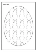 Vorschau - Arbeitsblätter - Ostern Nachspurübungen Graphomotorik - Seite 2