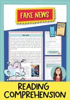 Vorschau - Arbeitsblätter - Fake News: reading comprehension and grammar (Englisch) - Deckblatt