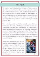 Vorschau - Arbeitsblätter - Fake News: reading comprehension and grammar (Englisch) - Seite 1