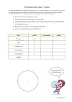 Vorschau - Arbeitsblätter - Ein KREISDIAGRAMM erstellen - Prozentrechnung - Seite 1