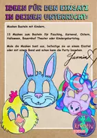 Vorschau - Mal- und Bastelvorlagen - MASKEN BASTELN Karneval Fasching Halloween Theater - Sparpaket #huhuhalloween - Seite 2