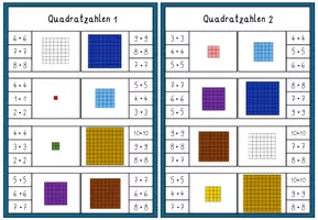 Vorschau - Stationenlernen - Quadratzahlen - Seite 3
