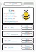 Vorschau - Arbeitsblätter - Lesen und schreiben, Bienen - Seite 3