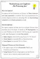Vorschau - Mal- und Bastelvorlagen - Kreuzweg Jesu - Materialpaket Religion Anfangsunterricht (Silbenschrift) - Seite 2