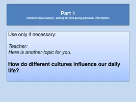 Vorschau - Unterrichtsreihen - Speaking test Abschlussp. history, traditions, cultures - Seite 3