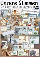 Vorschau - Fördermaterial/Inklusion - Unsere Stimmen / Lautstärke - Poster (Classroom Management) - Deckblatt