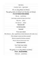 Vorschau - Arbeitsblätter - Phrasen zu writing an invitation - Deckblatt