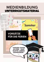 Vorschau - Arbeitsblätter - Medien & Digital Detox: Challenges für die Ferien - Deckblatt