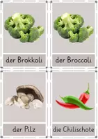 Vorschau - Poster - 30 Gemüse-Bildkarten - Flashkarten / Lernkarten / Montessori - Seite 3
