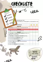 Vorschau - Arbeitsblätter - Checkliste für eine Tierbeschreibung - Deckblatt