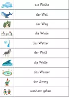 Vorschau - Arbeitsblätter - Schleichdiktat Buchstabe Ww / differenziert / Silbenschrift - Seite 2