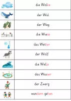 Vorschau - Arbeitsblätter - Schleichdiktat Buchstabe Ww / differenziert / Silbenschrift - Seite 3