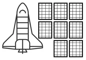 Vorschau - Mal- und Bastelvorlagen - Raketen und Raumstationen mit Klorollen gebastelt - Seite 3