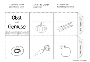 Vorschau - Arbeitsblätter - Obst und Gemüse - Leporello - Seite 3