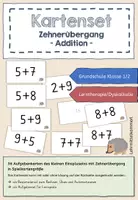 Vorschau - Fördermaterial/Inklusion - Kartenset zur Addition mit Zehnerübergang im ZR 20 - Deckblatt