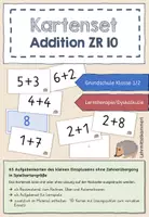 Vorschau - Fördermaterial/Inklusion - Rechenkärtchen zur Addition und Subtraktion im ZR 20 - Materialpaket - Seite 1