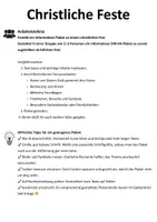 Vorschau - Arbeitsblätter - Christliche Feste und Feiertage - Seite 1