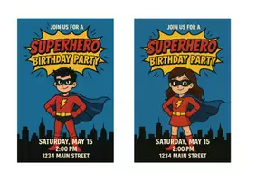 Vorschau - Arbeitsblätter - Writing an invitation to a superhero birthday party - Deckblatt
