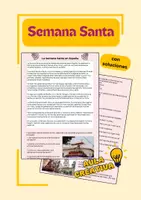 Vista previa - Hojas de trabajo - ELE La Semana Santa (texto, ejercicios, soluciones) - Portada