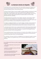 Vista previa - Hojas de trabajo - ELE La Semana Santa (texto, ejercicios, soluciones) - página 1
