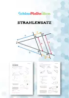 Vorschau - Arbeitsblätter - Strahlensatz Übungsaufgaben - Deckblatt