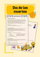 Vista previa - Hojas de trabajo - ELE El Día de los muertos - Portada