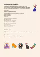 Vista previa - Hojas de trabajo - ELE El Día de los muertos - página 2