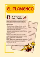 Vista previa - Hojas de trabajo - ELE El Flamenco (texto+ejercicios+voc.) - Portada
