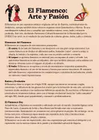 Vista previa - Hojas de trabajo - ELE El Flamenco (texto+ejercicios+voc.) - página 1