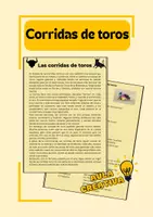 Vista previa - Hojas de trabajo - ELE Las corridas de toros (Andalucía) - Portada