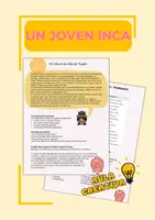 Vista previa - Hojas de trabajo - ELE Un joven INCA (vida cotidiana) - Portada