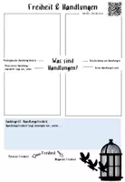 Vorschau - Arbeitsblätter - Handlungsfreiheit / Video / Oberstufe - Deckblatt