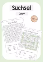 Vorschau - Arbeitsblätter - Ostern - Suchsel / Buchstabengitter - Deckblatt