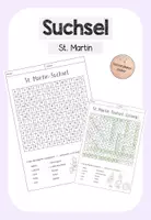 Vorschau - Arbeitsblätter - St. Martin - Suchsel / Buchstabengitter - Deckblatt