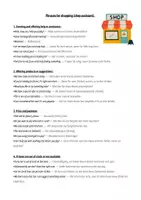 Vorschau - Arbeitsblätter - Phrases for shopping (shop assistant) - Deckblatt