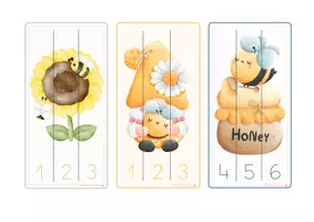 Vista previa - Juegos / Gamificación - LAS ABEJAS - ABN: Puzzles numéricos y Tarjetas asociación número-cantidad - página 3
