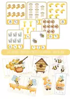 Vista previa - Juegos / Gamificación - LAS ABEJAS - ABN: Puzzles numéricos y Tarjetas asociación número-cantidad - Portada