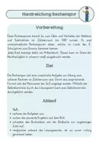 Vorschau - Arbeitsblätter - Rechenspuren Zahlenraum 100 Addition und Subtraktion - Seite 1