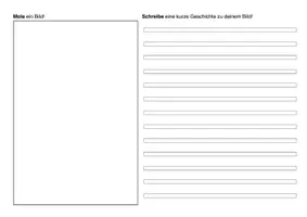 Vorschau - Arbeitsblätter - KOSTENLOS Schreibblatt. Bild malen & einen Text verfassen - Seite 3