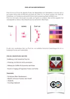 Vorschau - Arbeitsblätter - Pixel-Art im Kunstunterricht- Arbeitsblatt - Deckblatt