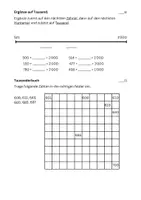 Vorschau - Test - Mathe: Lernkontrolle Rechnen im Tausenderraum - Seite 2