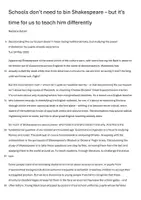 Vorschau - Test - Klausuren Englisch Shakespeare, mock exams, 2 Klausuren mit EWH, Abitur - Seite 2
