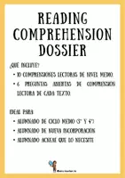 Vista previa - Hojas de trabajo - READING COMPREHENSION DOSSIER CICLO MEDIO - página 1