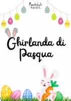 anteprima - Altro tipo di materiale - Ghirlanda di Pasqua - Pagina di copertina