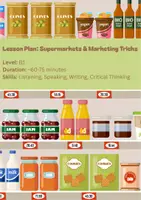 Vorschau - Stundenentwürfe - Materialpaket Supermarket Marketing - Deckblatt