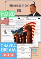 Vorschau - Arbeitsblätter - Rassismus in den USA - Leseverständnis - Deckblatt
